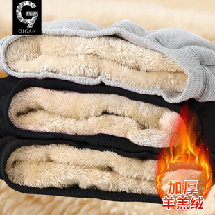 加厚青少年初中生学生保暖休闲运动裤 冬季 子男秋冬2025新款 加绒裤