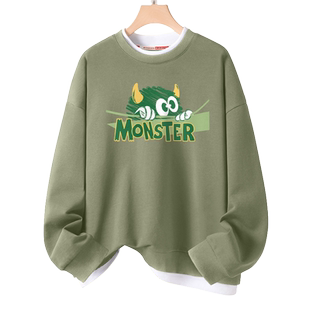 卫衣男款青少年春秋款2026新款初中生学生春季假两件男生长袖上衣