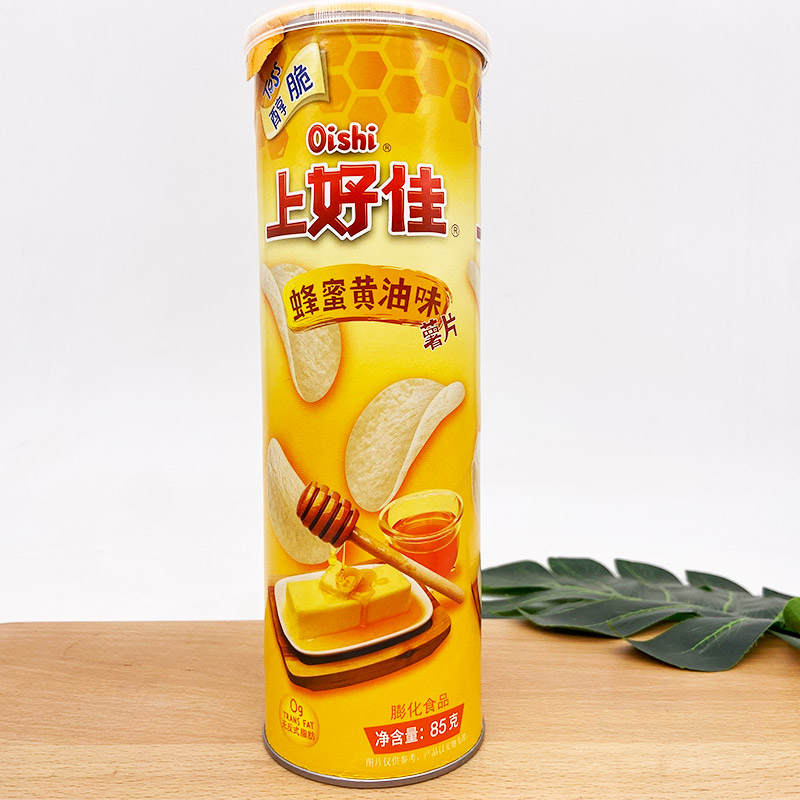 临期清仓/上好佳薯片85g罐装蜂蜜黄油味休闲食品解馋办公室零食