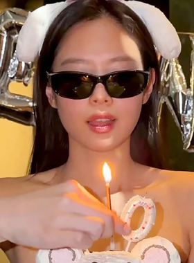 jennie同款墨镜女高级感复古猫眼Y2K辣妹防紫外线近视太阳眼镜男