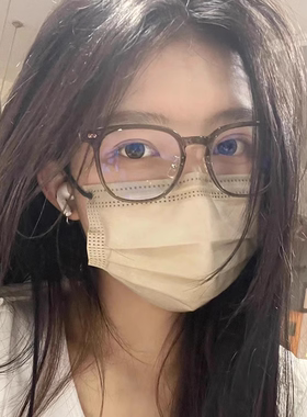 冷茶色近视眼镜框女ins网红同款素颜神器有度数眼睛镜架圆脸显瘦