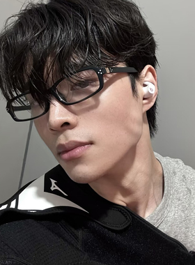 近视眼镜男款韩版复古黑框高级感个性小方框学可配度数眼镜框架女