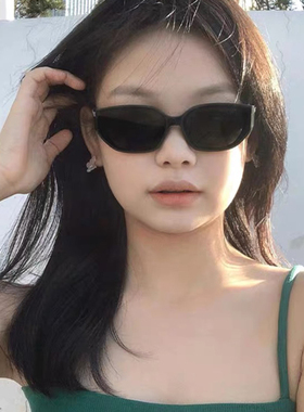 jennie同款墨镜女曲面镜片美式猫眼登山防紫外线太阳眼镜女方圆脸