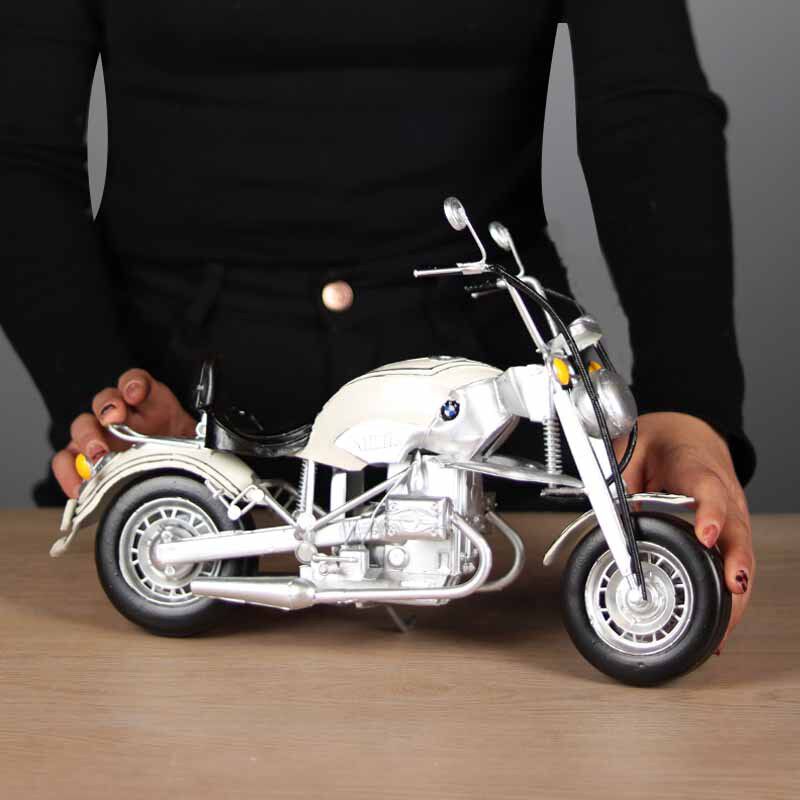 宝马R1200C摩托车模型复古工业风客厅机车房间橱窗摆件礼物送