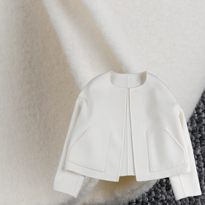 品质好货双面羊毛短款阔版外套