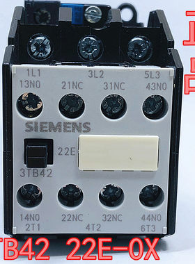 西门子3TB42 22E交流接触器 3TB4222-0XM0 电流16A 220V110v24v