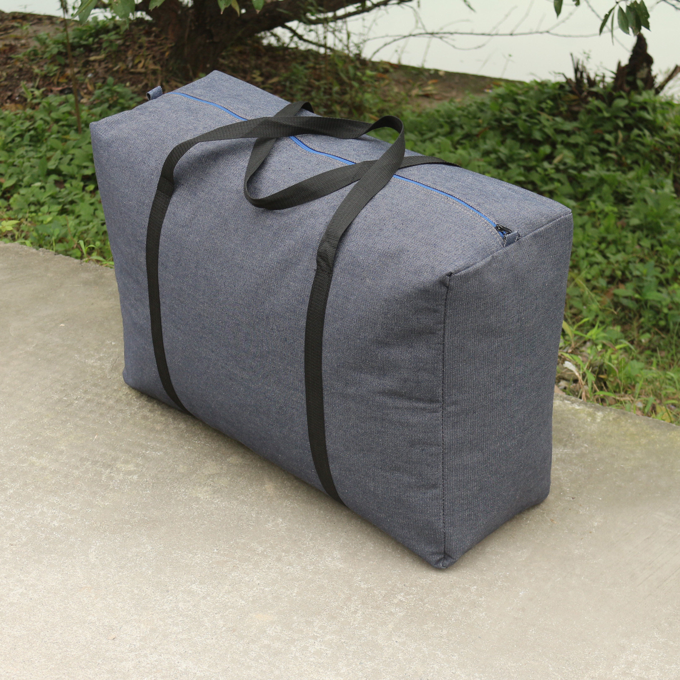 加厚牛仔布搬家袋耐磨防水棉被袋行李袋托运邮寄编织袋手提打包袋