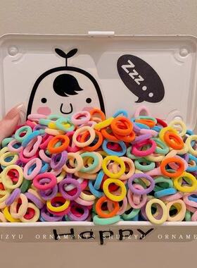 新款宝宝发圈不伤发儿童皮筋黑色发绳女童高弹力小号头绳可爱耐用