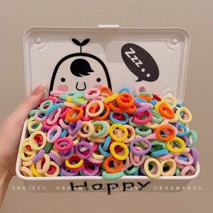 新款 宝宝发圈不伤发儿童皮筋黑色发绳女童高弹力小号头绳可爱耐用