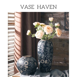 宋式美学落地特别好看的花瓶情绪稳定轻奢高级感客厅摆件绝美花盆