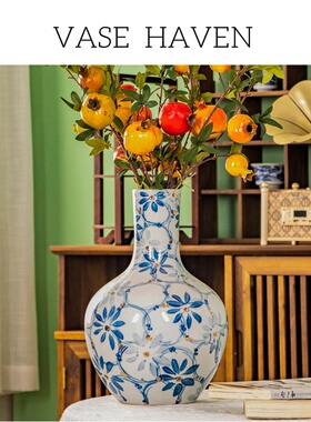 宋代美学特别好看的新中式氛围感花瓶2026年热卖客厅玄关书房摆件