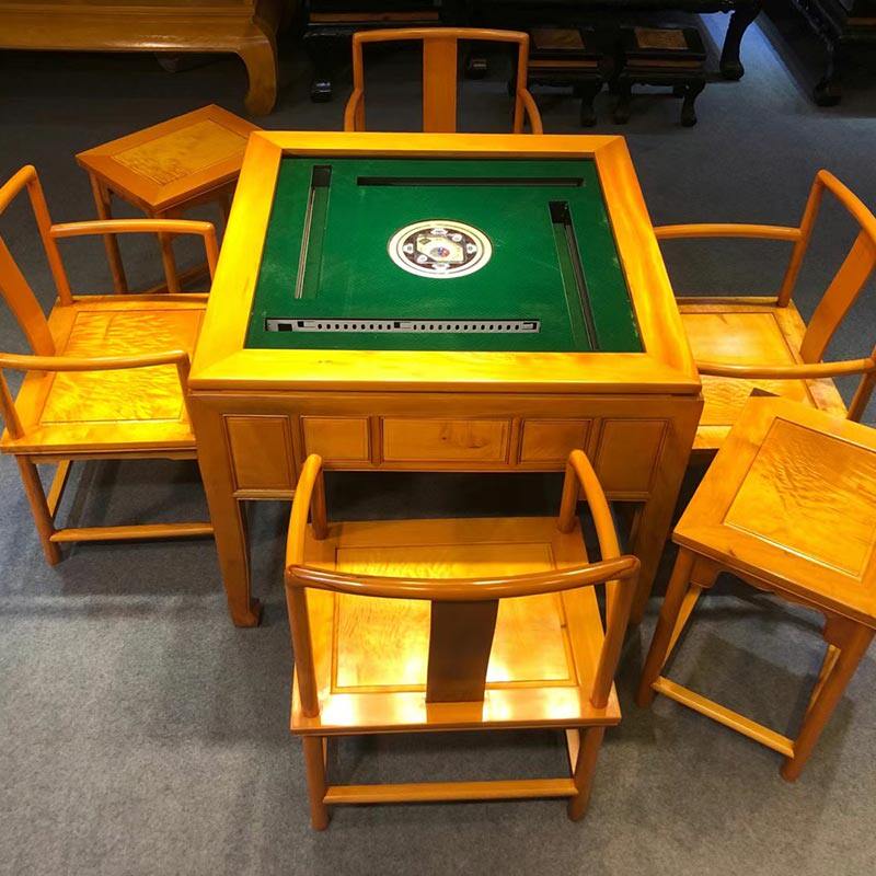 新中式风小叶桢楠仿古家具麻将桌