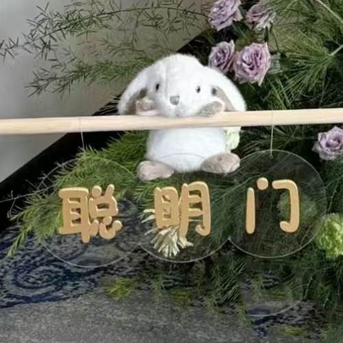 宝宝周岁生日布置装饰聪明门