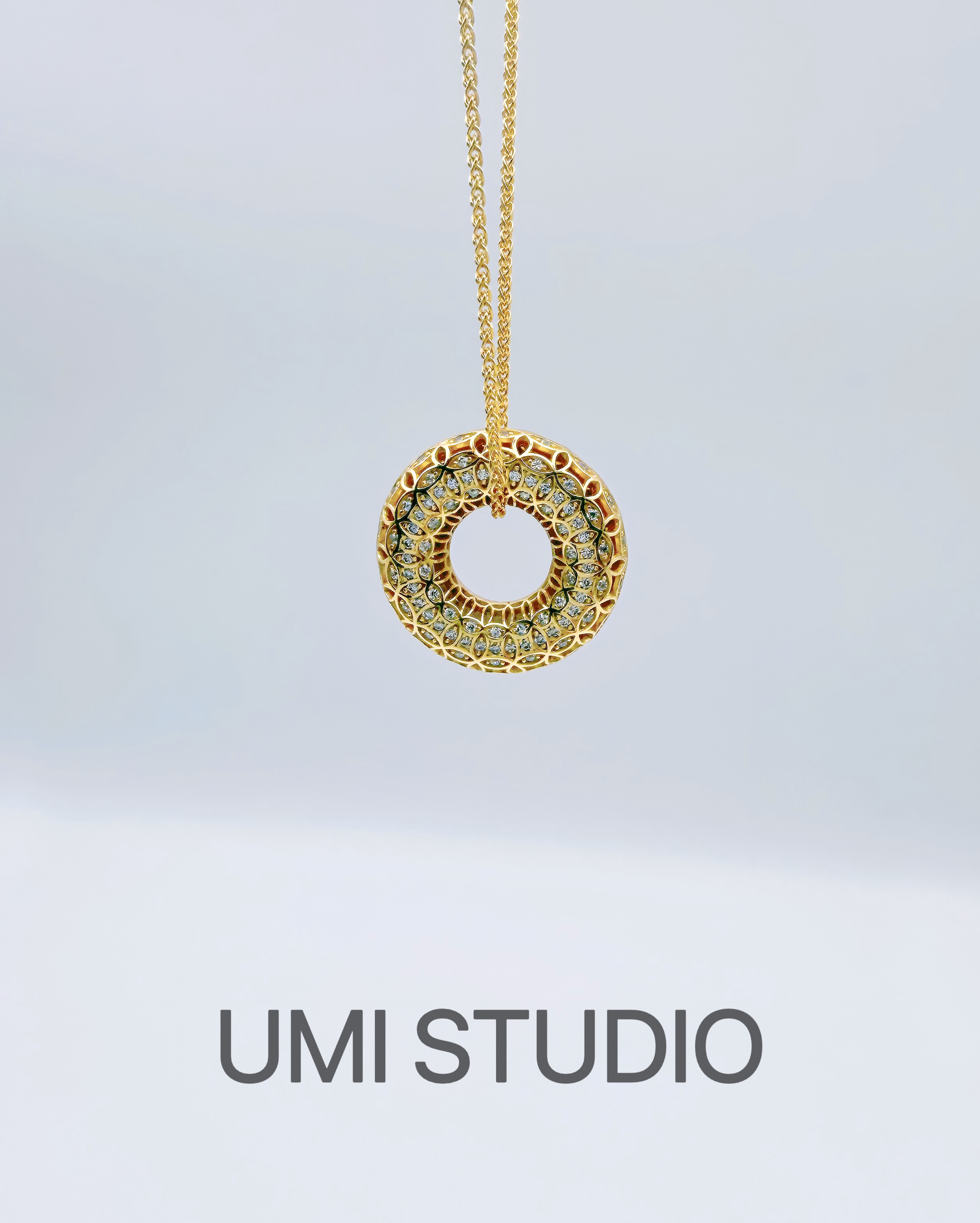 UMI家·轻珠宝/S925银镀k金·古法花丝钱文平安扣吊坠项链国潮,饰品/流行首饰/时尚饰品新,项链,淘宝优惠券,粉丝福利购,淘宝优惠卷