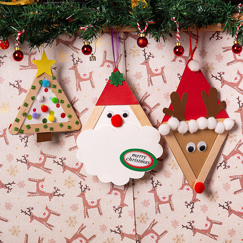 幼儿园diy手工圣诞环境装饰材料