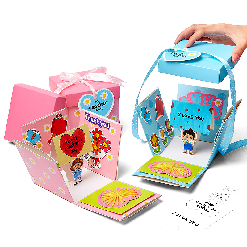 教师节DIY自制惊喜盒贺卡材料包