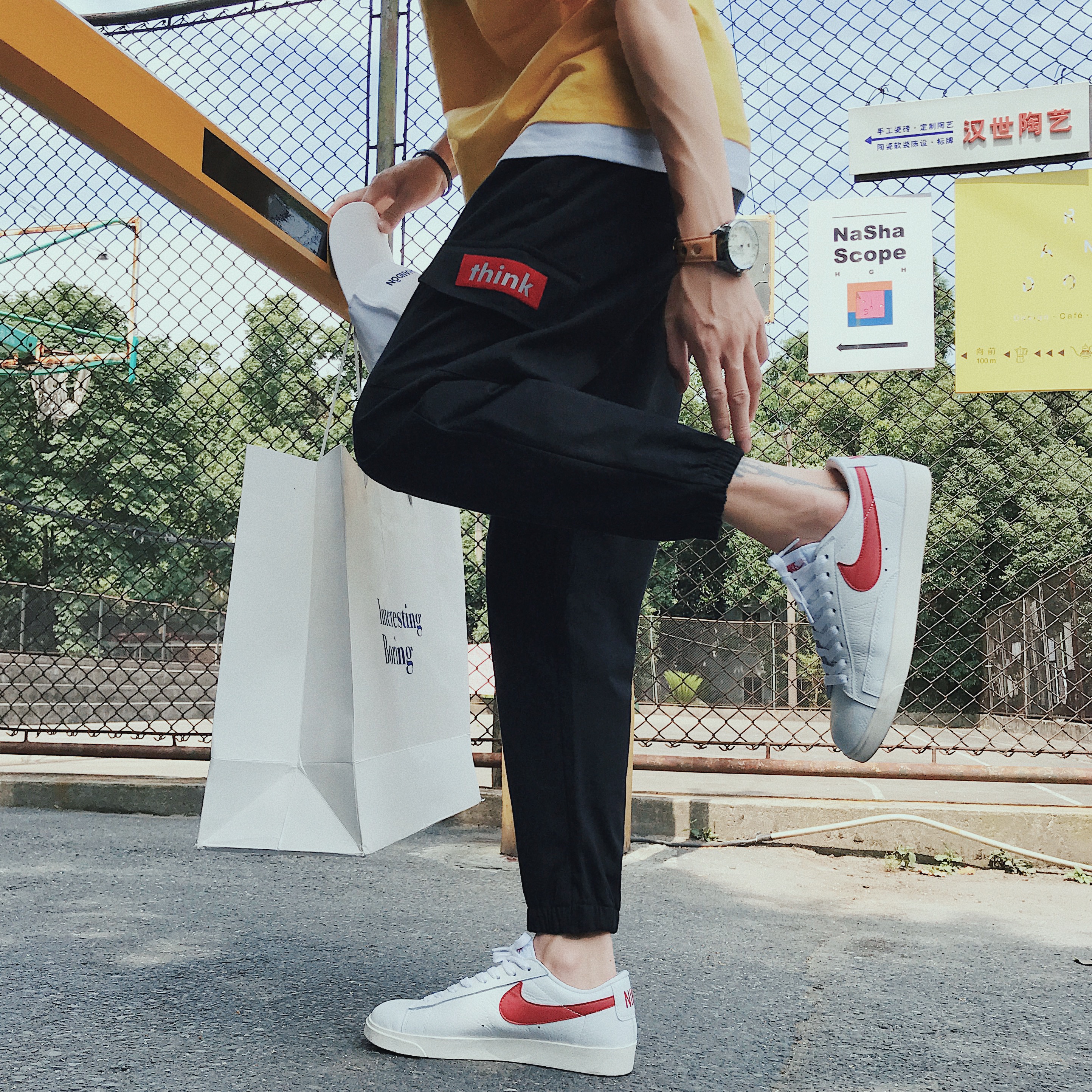 Ïļ¾±¡¿îÄÐÊ¿ÐÝÏп㺫°æ³±Á÷¹¤×°¿ã³±ÅÆ¿íËÉinsÎû¹þÊø½Å¾Å·Ö¿ã×Ó