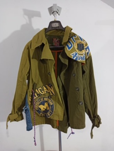 夹克上衣潮 休闲宽松显瘦拼接工装 韩国东大门进口2nd k时尚