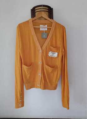 现货韩国进口2024春夏新款POLA ROMO字母贴布单排扣长袖针织开衫