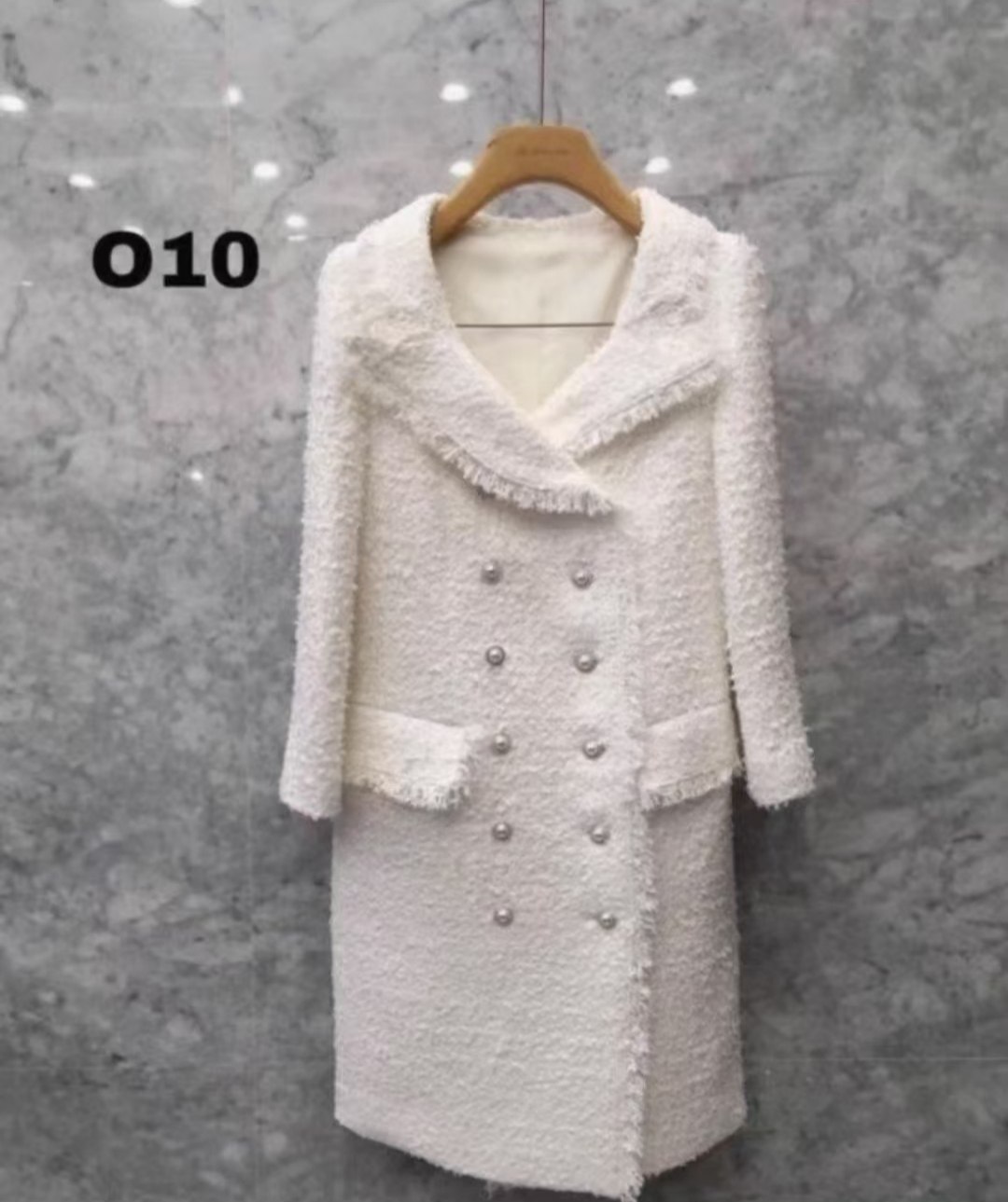 韩国东大门进口js new york时尚百搭长袖系扣风衣外套