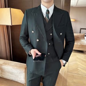 秋冬西服套装正装休闲新郎婚礼西服两件套A207-LJT808-P210图片