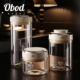 Obod咖啡豆密封罐单向排气储豆罐高硼硅玻璃咖啡储存罐奶粉茶叶罐