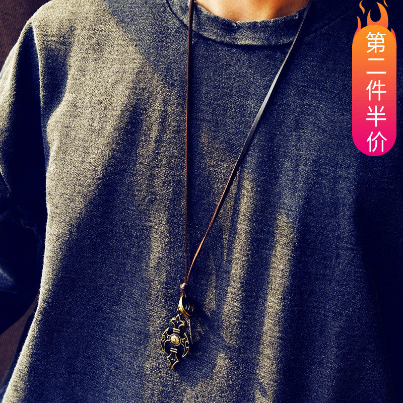 男女韩版可调节百搭长款毛衣链简项链