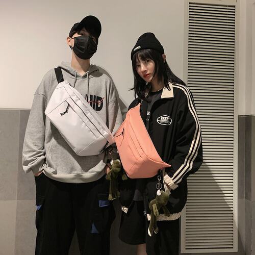 雨娴男女情侣款大容量斜挎包