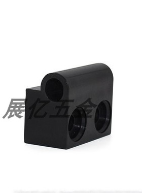 PA6黑色塑料门锁附件设备五金锁杆附件RG004-3厂家直销