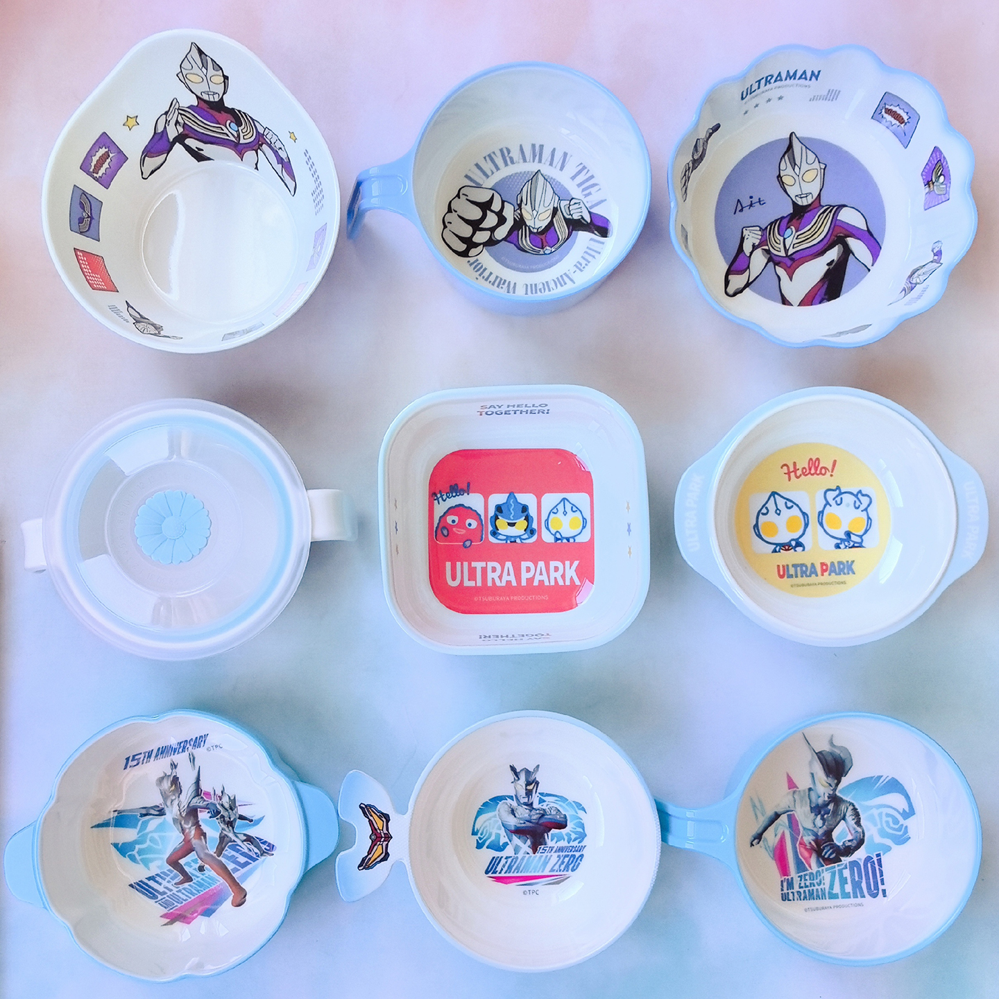 五和奥特曼迪迦赛罗儿童碗