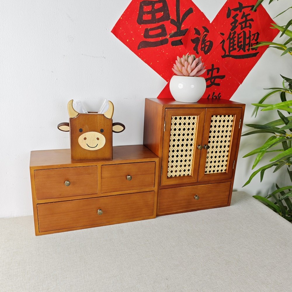 复古实木桌面收纳盒抽屉式多层首饰盒精致储物盒小药柜手工制作,收纳整理,桌面收纳盒,淘宝优惠券,粉丝福利购,淘宝优惠卷