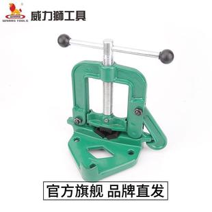 威力狮Wynns管子台虎钳固定龙门架夹钳重型水管钳压力台钳W0470W0