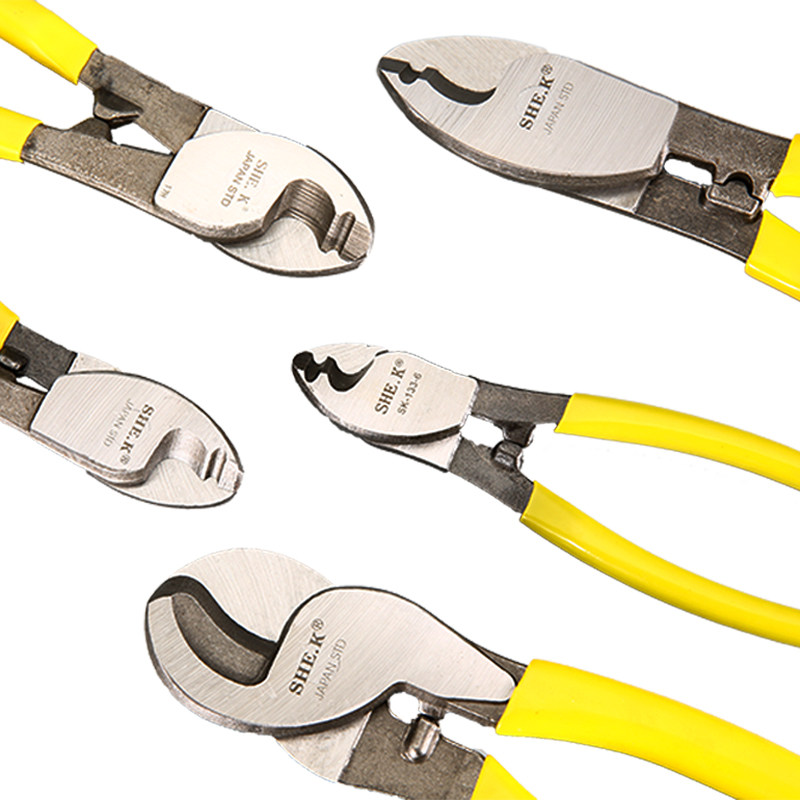 赛科电缆钳线缆剪电线电缆剪刀手动6 8 10寸绞线钳电工切线断线钳