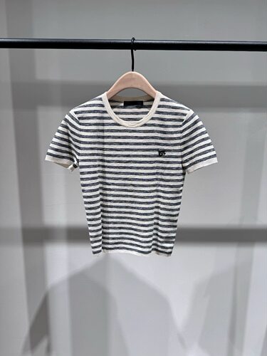 【C系列】正品2026夏新品人丝棉竹节肌理条纹针织衫MBF2SWT002