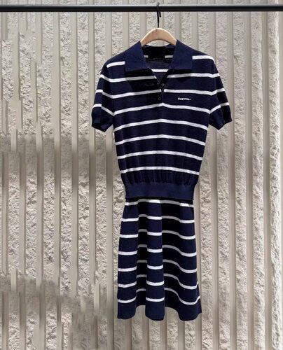 【C系列】正品连衣裙2026夏新品假两件拼接丝绵亚麻MBF2DRS094