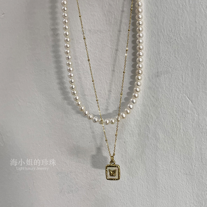 海小姐珍珠淡水珍珠项链时尚百搭