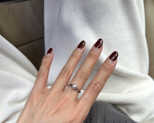 海小姐珍珠 天然海水真多麻戒指 精工纯银简约百搭气质款指环