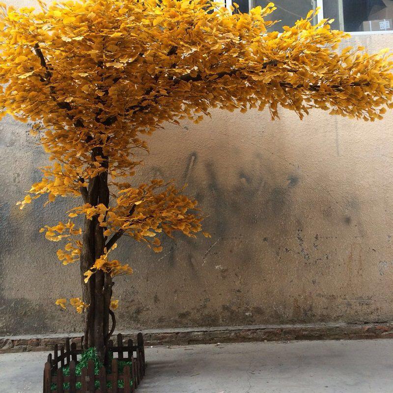 仿真银杏树假树大型绿植工程橱窗仿真绿植