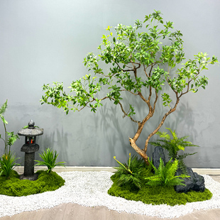 仿真马醉木大型室内仿真绿植橱窗造景马醉木假树轻奢简约造景假树
