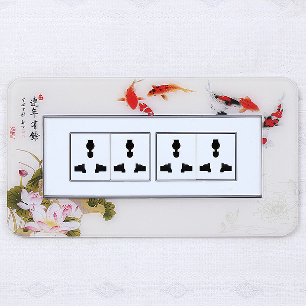 开关贴亚克力高档开关保护套客厅