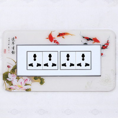 开关贴亚克力高档开关保护套客厅