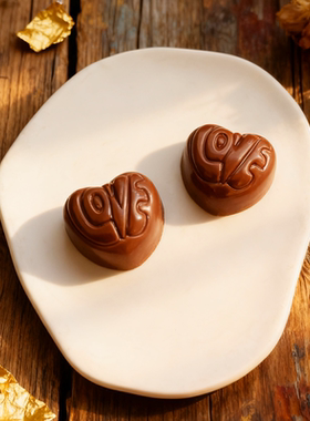 12g 爱心LOVE巧克力模具 心形情人节巧克力bonbon PC巧克力模1584