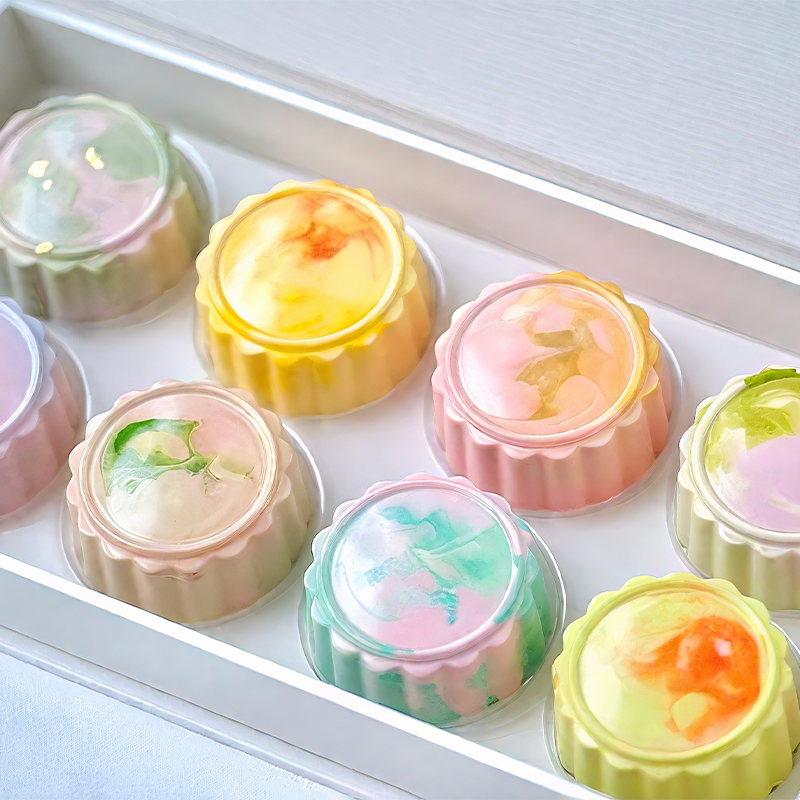 法式月饼夹心巧克力模具 中式巧克力PC模具 易脱模烘焙工具1548