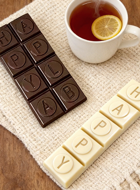 字母排块巧克力模具 英式长条排块巧克力PC模 塑料硬模1739 1740