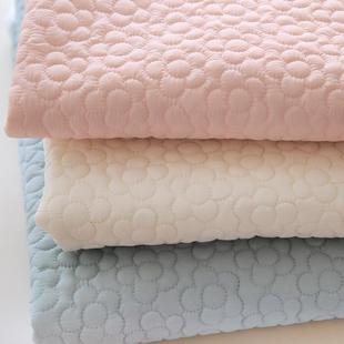 布悟 绗棉纯色花朵夹棉布料手工diy绗缝马甲服装童装包包面料