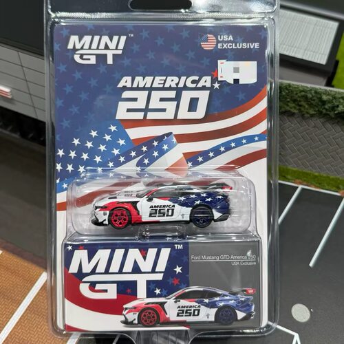 MINIGT 1:64 福特 #1301 野马Mustang GTD 250 美国版 合金车模
