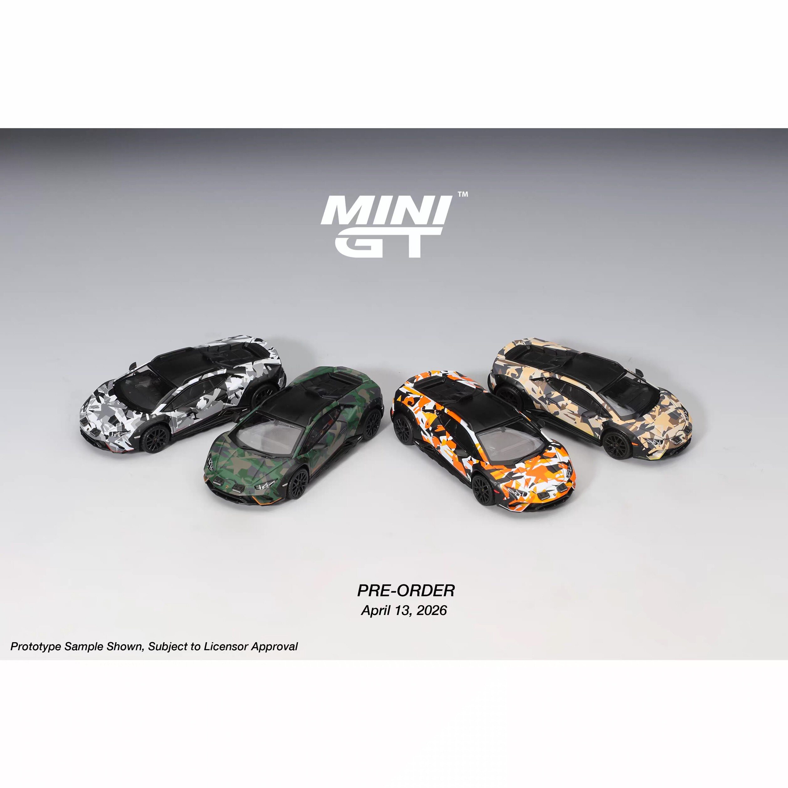 MINIGT164兰博合金车模套装图片