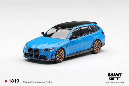 MINIGT 1:64 #1319 宝马BMW M3 Touring 里维埃拉蓝 合金汽车模型