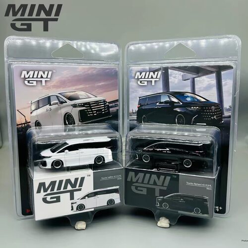 MINIGT 1:64 #1179 #1180 丰田埃尔法威尔法小比例合金汽车模型