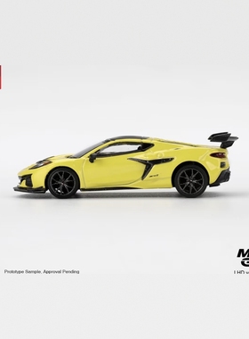 MINIGT 1/64 #1158 雪佛兰Corvette ZR1 Accelerate黄色 合金车模